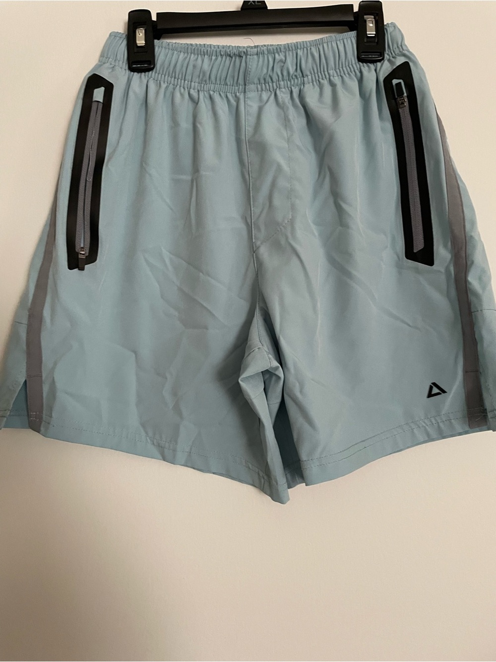Men's Light Blue Athletic Shorts with Zipper Pockets Tec-One S